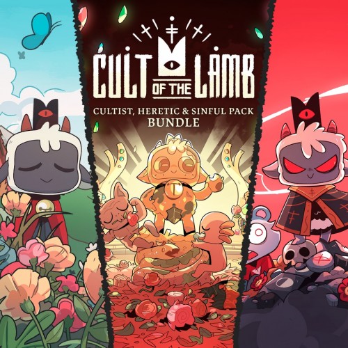 Cult of the Lamb - Cultist, Heretic, and Sinful Pack Bundle PS4 & PS5