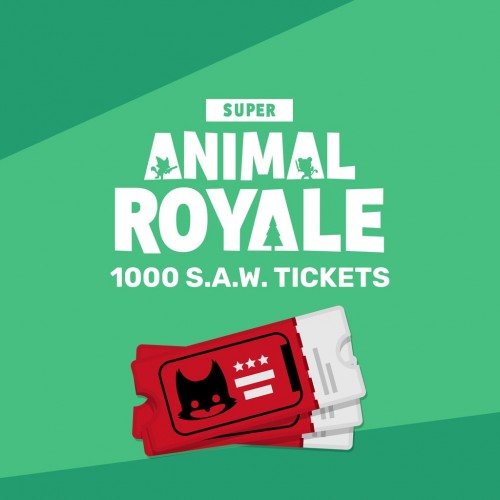 1000 SAW Tickets - SUPER ANIMAL ROYALE PS5