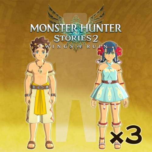 Monster Hunter Stories 2: Wings of Ruin - Character Edit Ticket Three-Pack PS4