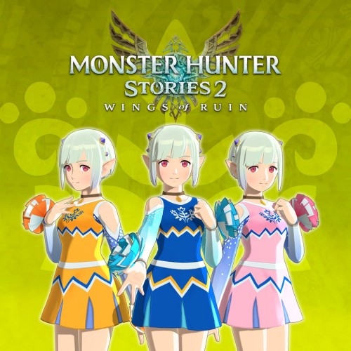 Monster Hunter Stories 2: Wings of Ruin - Ena's Outfits: Cheerleader Three-Pack (Blue/Orange/Pink) PS4