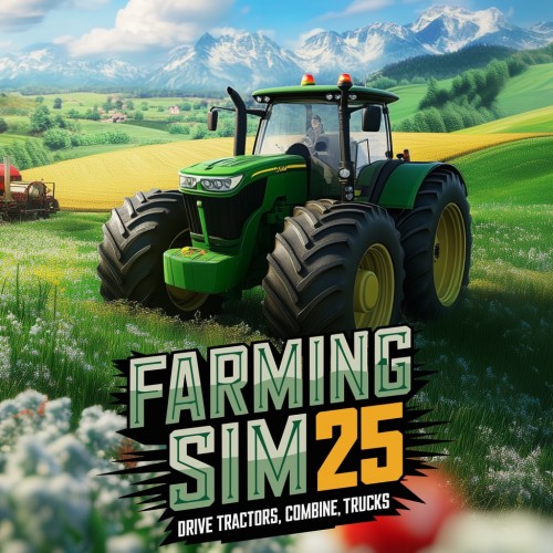 Farming Sim 25: Drive Tractors, Combine, Trucks PS4