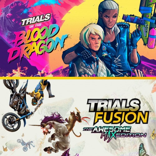 TRIALS OF THE BLOOD DRAGON + TRIALS FUSION AWESOME MAX EDITION PS4 (Индия)