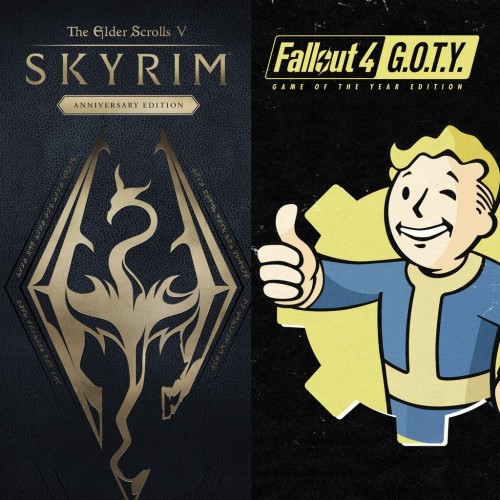 Skyrim Anniversary Edition + Fallout 4 G.O.T.Y Bundle PS4 & PS5 (Индия)