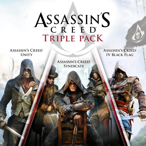 Assassin's Creed Triple Pack: Black Flag, Unity, Syndicate PS4 (Индия)